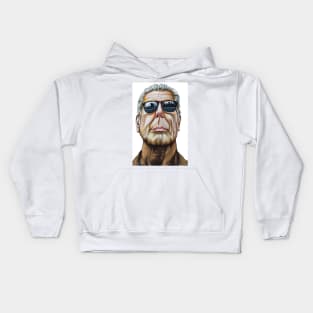 Anthony Bourdain Illustration / fan art Kids Hoodie